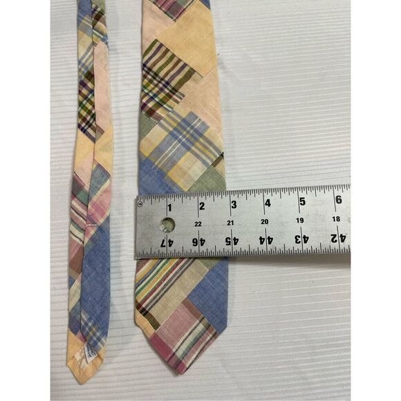 Ritner’s Talbots Vintage Madras Neck Tie - Picture 4 of 6